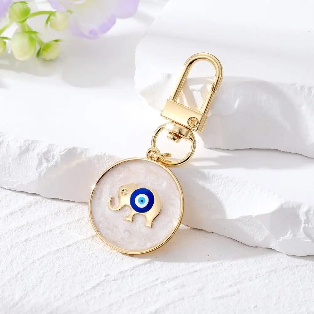 Creativity Resin Star Demon Eye Keychain Alloy Dripping Oil Turkish Zpaxo