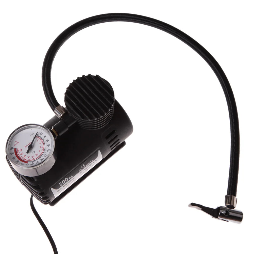 Portable 12V Auto Car Electric Air Compressor Tire Infaltor Pump 300 PSI XR Zpaxo