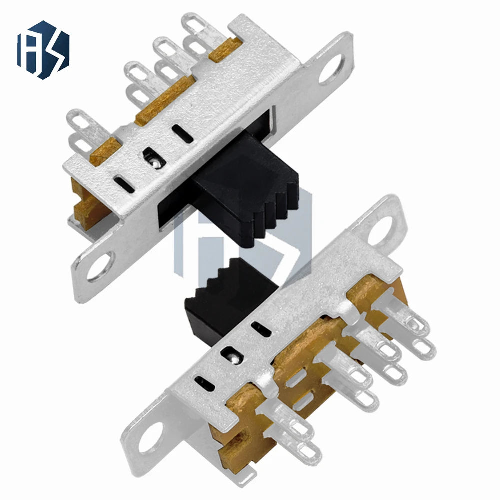 10 SS23E04 Double Toggle Switch 8 Pins 3 Files 2P3T DP3T Handle Small Zpaxo