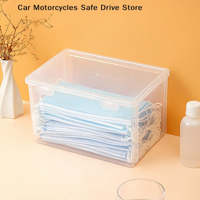 Thickened Mask Storage Box Portable Transparent Flip Drug Waterproof