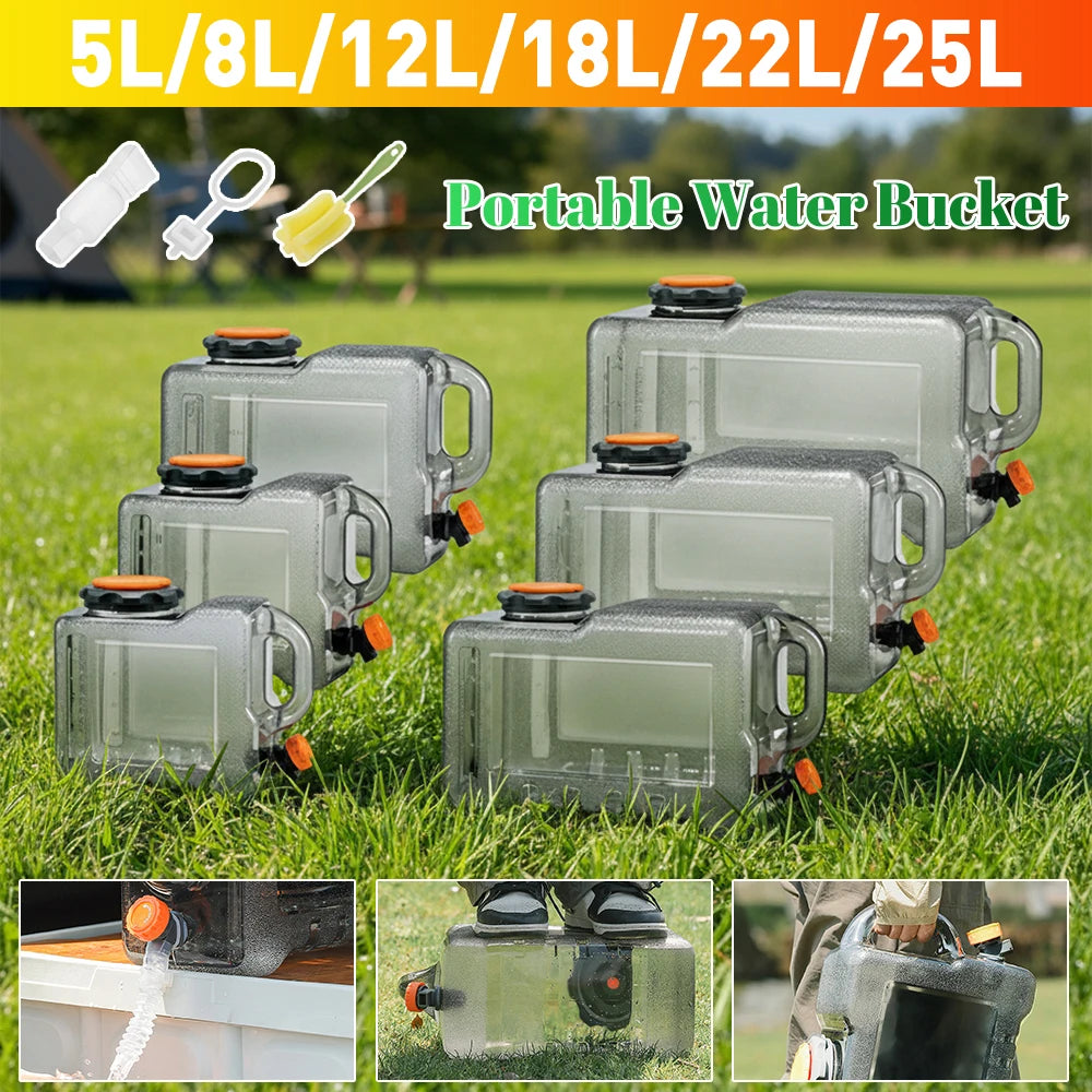 Water Carrier Tank Food Grade Portable Large-capacity Faucet Outdoor