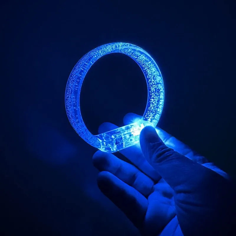 10 30 50 LED Bracelets Customizable Logos Text Suitable Wedding Zpaxo Blue 50pcs
