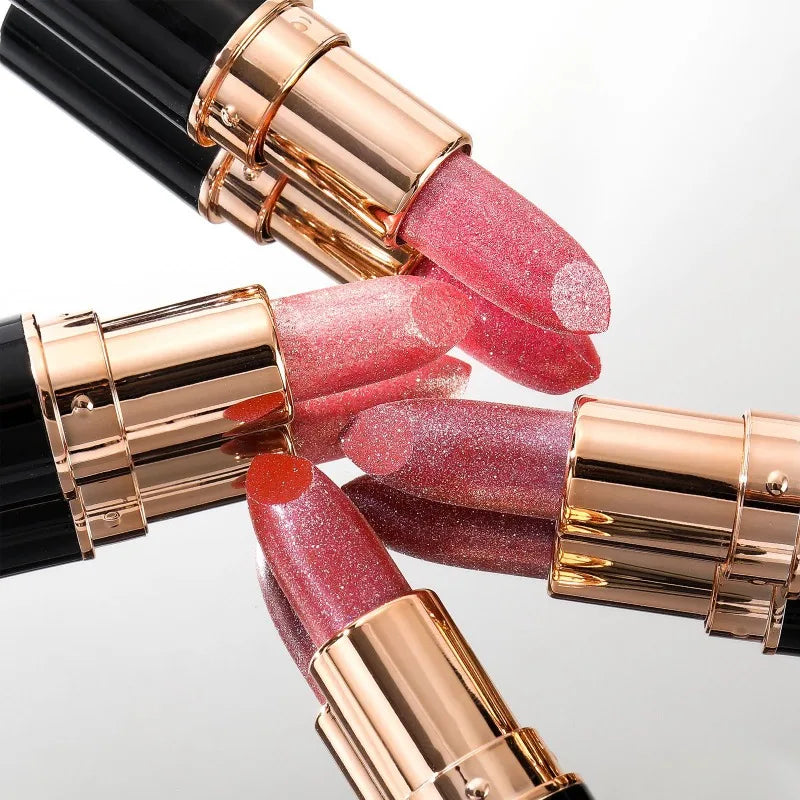 Metallic Glitter Lipstick Diamond Dazzling Waterproof Sexy Lip Gloss