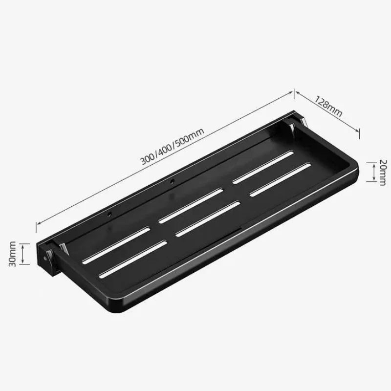 Bathroom Shelves Wall Mounted Foldable Shelf Waterproof Metal Shower