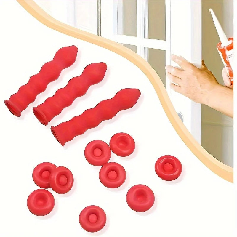 10pcs Caulk Caps Caulking Saver Tube Sealer Glue Sealing Protector For Latex Nozzle Silicone Nozzles Tips Leak-Proof Tools Zpaxo