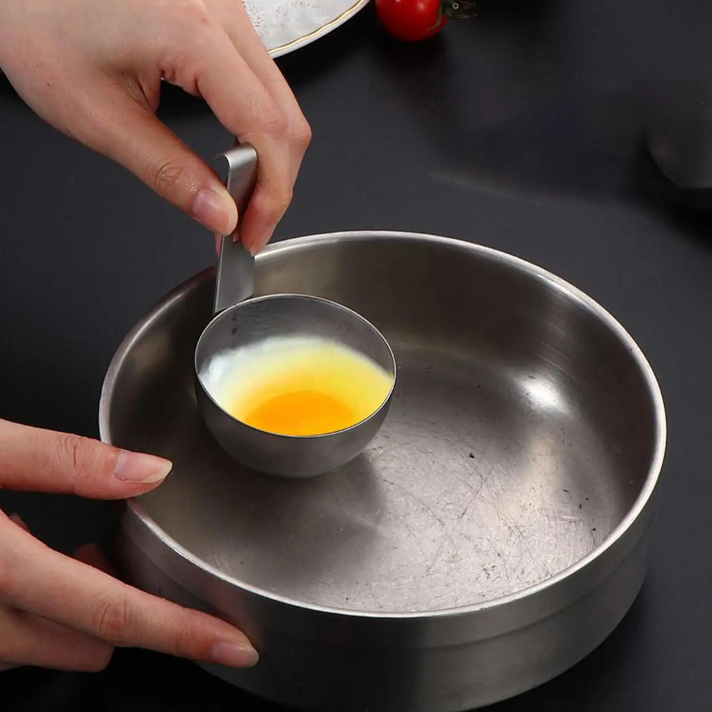 Stainless Steel Egg Poacher Hangable Stainless Steel Egg Poacher Nonstick Steamer Round Nonstick Cups for Effortless Cooking Zpaxo