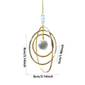 Suncatcher Hanging Crystal Moon Catcher Pendants Wind Chimes Rainbow Prism Window Drop Bell Christmas Tree Home Decor Zpaxo 02 China Mainland