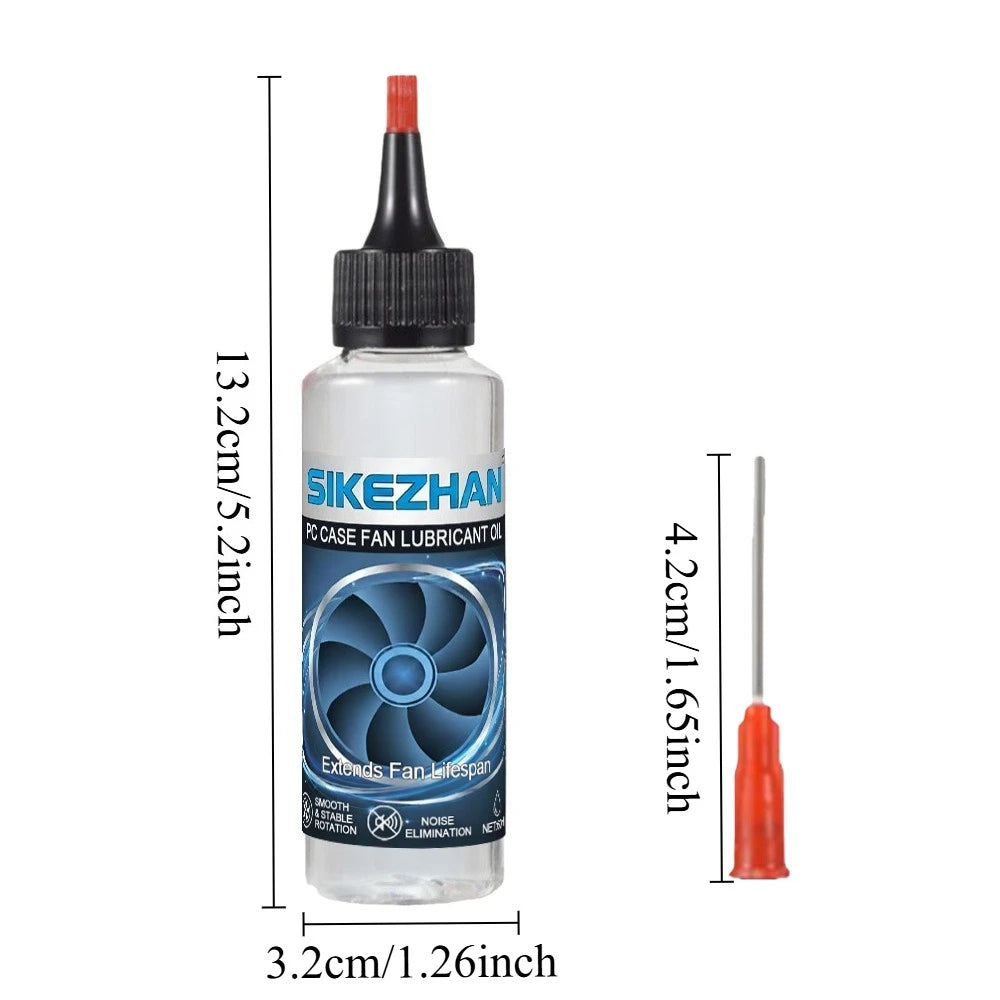 PC Case Fan Lubricant Oil - Reduce Friction Anti-Rust Reduce Drag Long-Lasting Lubrication Quiet Operation for Fan Shaft Bearing Zpaxo