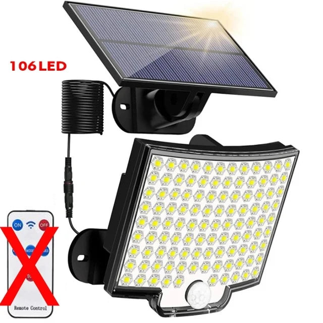 56 LED Solar Outdoor Floodlight – Motion Sensor & IP65