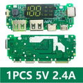 18650 Lithium Battery Digital Charging Module 5V2 4A 2A 1A Dual USB Zpaxo 5V2.4A three port