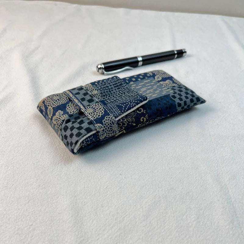 Chinese Style Pen Bag 3 Pen Set Portable Pen Bag Simple Pen Bag Protective Bag Portable Storage Flannel Zpaxo
