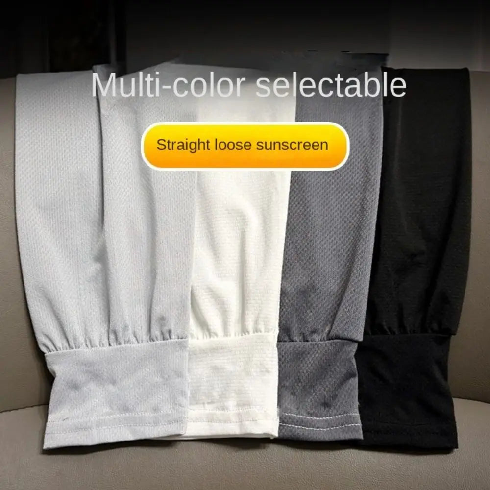 Durable UV Protection Sunscreen Ice Sleeves Loose Breathable Wear-resistant Outdoor Work Arm Warmers Men's Arm Sleeves Summer Zpaxo