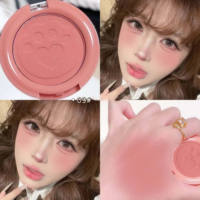 Three Dimensional Relief Blush Natural Tender Delicate Makeup Peach