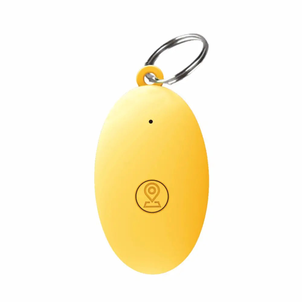Mini GPS Tracker Bluetooth Tracker Smart Anti-Lost Device Pets Kid Bag Wallet Wireless Tracking Smart Finder Locator Accessories Zpaxo Yellow