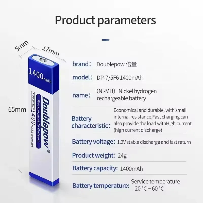 Gumball Gum Stick Battery 1.2V Ni-MH Rechargeable Batteries 1400mAh Ni Mh 7/5 F6 for Walkman Portable CD MD Player UK201 Charger Zpaxo