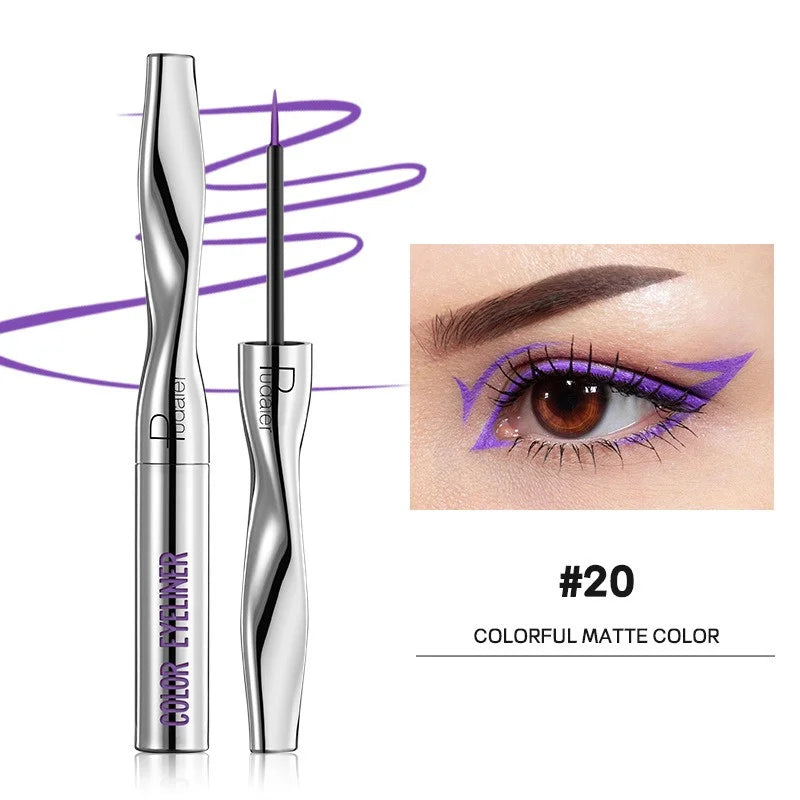 Colourful Eyeliner Liquid Waterproof Matte Pearllight Pen Long