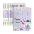 12 Colors 3D Nail Graffiti Pen Set 12Pcs Waterproof Quick Drying Acrylic Dotting Liner DIY Artistic Beauty Nail Tool Zpaxo B
