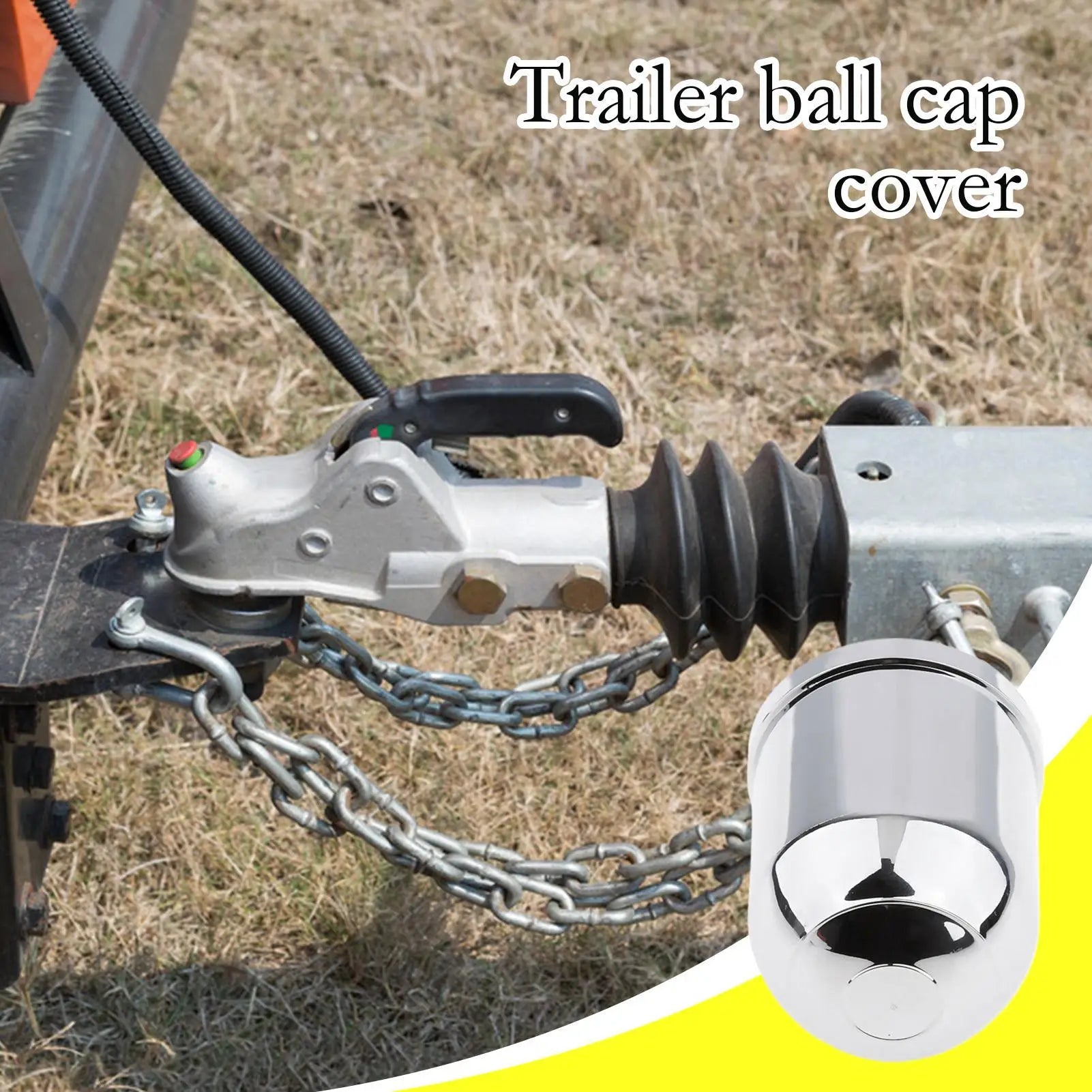 Trailer Hitch Ball Cover Tight-fit Easy-install Secure 1-7 Drivers
