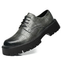 Mens Black Crocodile Embossed Leather Lace Up Dress Shoes Thick Lug Zpaxo 3255 Grey 38 China Mainland