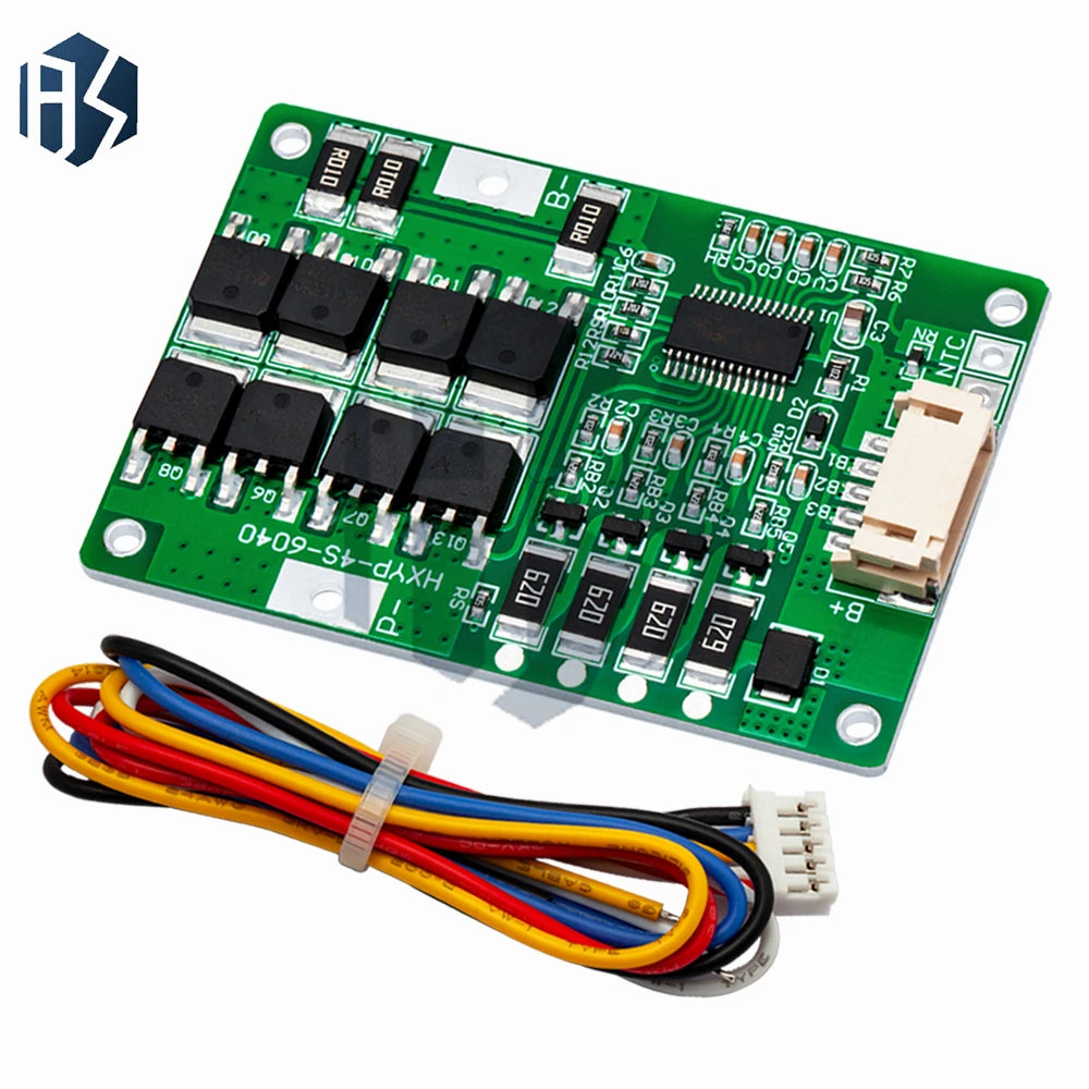 ‌4S 20A LiFePO4 BMS with Active Balancing (12.8V-14.4V) for 32650/32700 Cells - Overcharge/Discharge Protection Operation Zpaxo