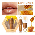 Lip Honey Lip Oil Plumper Lip Balm Hydration Not Sticky Long Lasting Moisturized Smooth Nourishing Bag Clip Ring Cosmetics Zpaxo 1pc