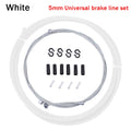 3M MTB Road Bike Brake/Shifting Cable Housing Sets 4mm 5mm Bicycle Derailleur Line Pipe Brake Cable Line Pipe Kit Bike Parts Zpaxo Brake Kit-White