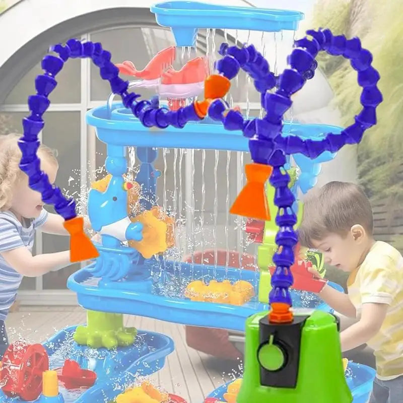 Water Table Pump Toys Water Play Table Toys Flexible Tube Outdoor Backyard Play Activities Accessories For Preschool Kids Ages 2 Zpaxo