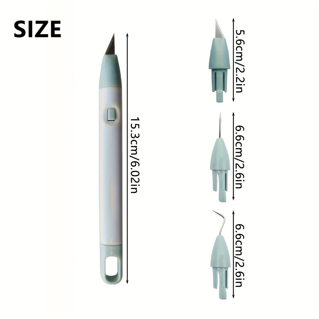Precision Carving Hobby Knife Pen with Weeder Removal Tool Set Zpaxo