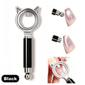 Cat Ear Shape Halo Cat Eye Nail Magnet Strong Ring Magnetic Tool for Glass Bead Side Light Nail Art DIY Magnetic Gel Manicure Zpaxo Black