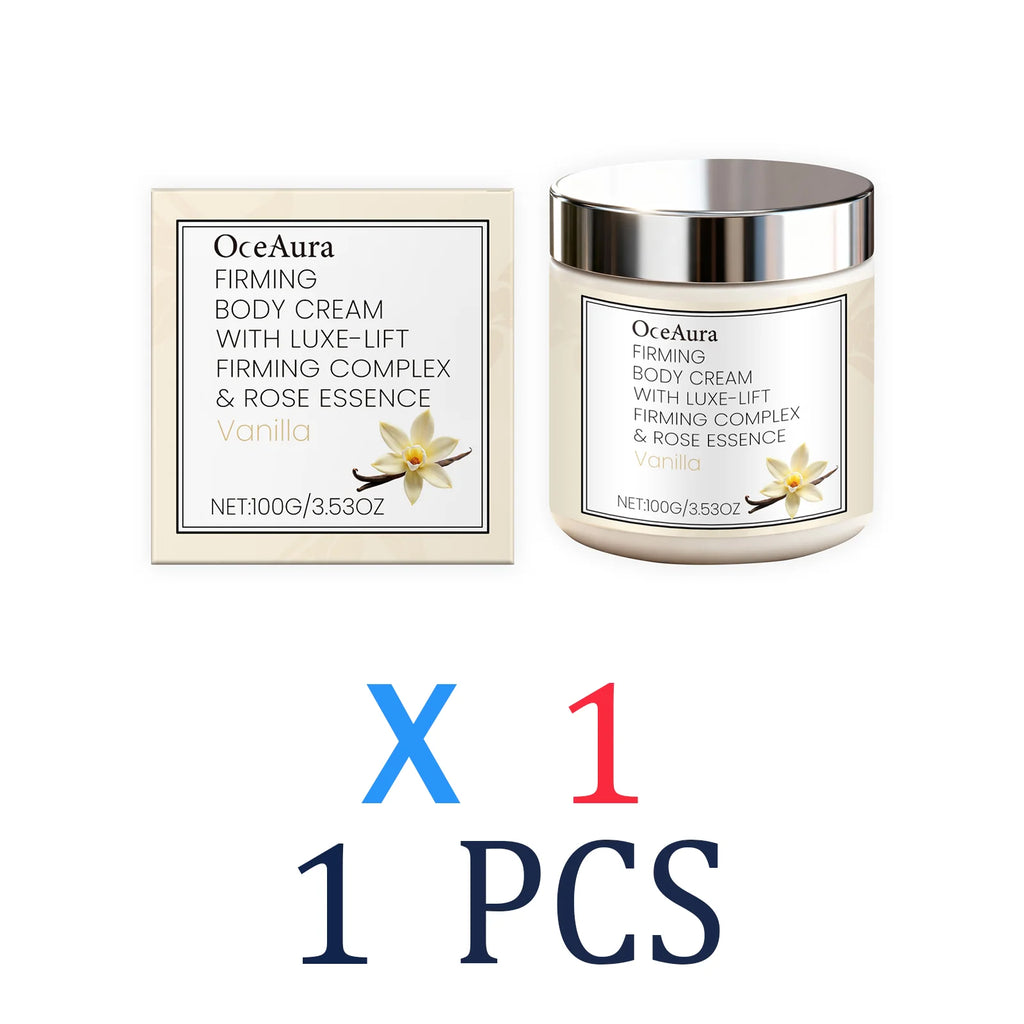 Vanilla Scented Body Cream Firming Moisturizer for Dry Skin Deep Hydration Wrinkle Smoothing Cream Rich Nourishing Body Butter Zpaxo 1 Pcs
