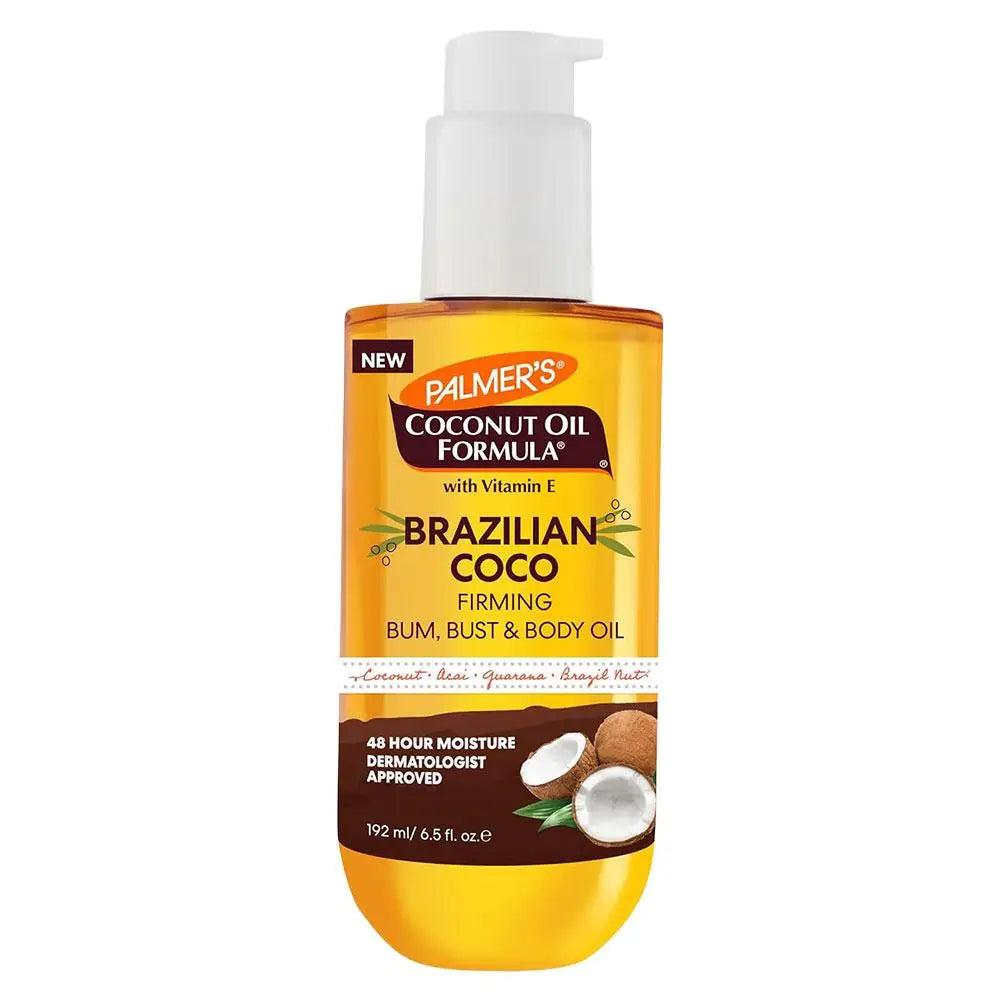 Brazilian Organic Coconut & Vanilla Firming Body Oil 192ml Firming Body Oil Zpaxo coconut