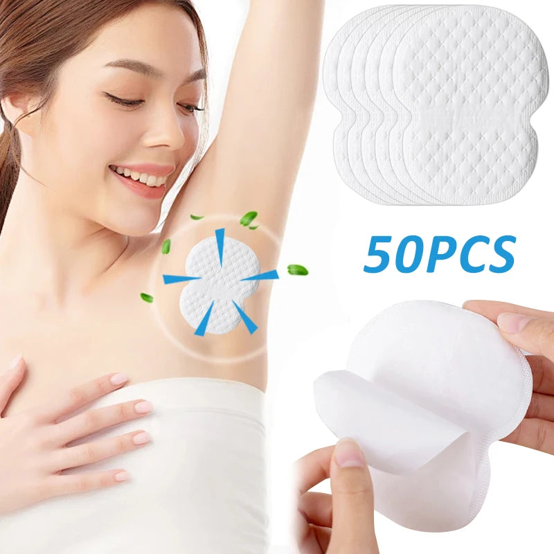10/50pcs Underarm Sweat Pads Disposable Deodorant Sticker Ultra-thin Invisibled Summer Sweat Absorbing Guards Long-Lasting Fresh Zpaxo