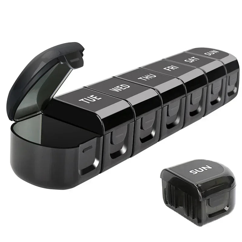 Container Pill Organizer Weekly Capsule Box 7 Days Separable Pillbox
