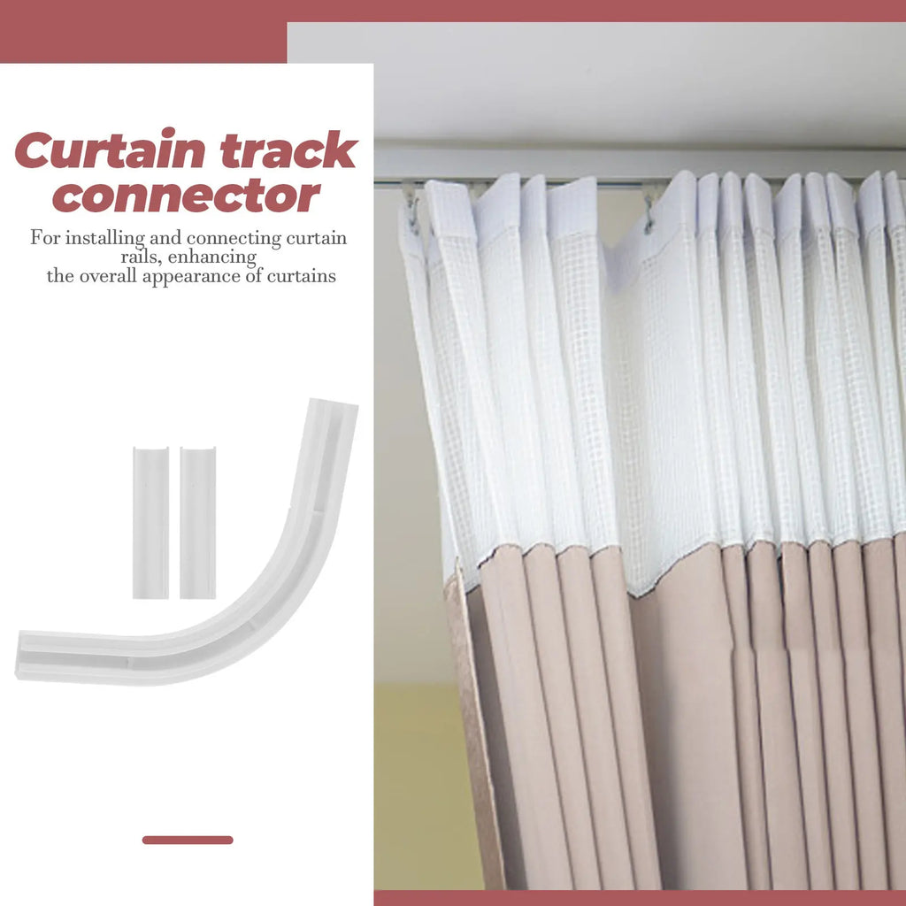 Turner Corner Rod Connectors Plastic Ceiling Mount Window Durable