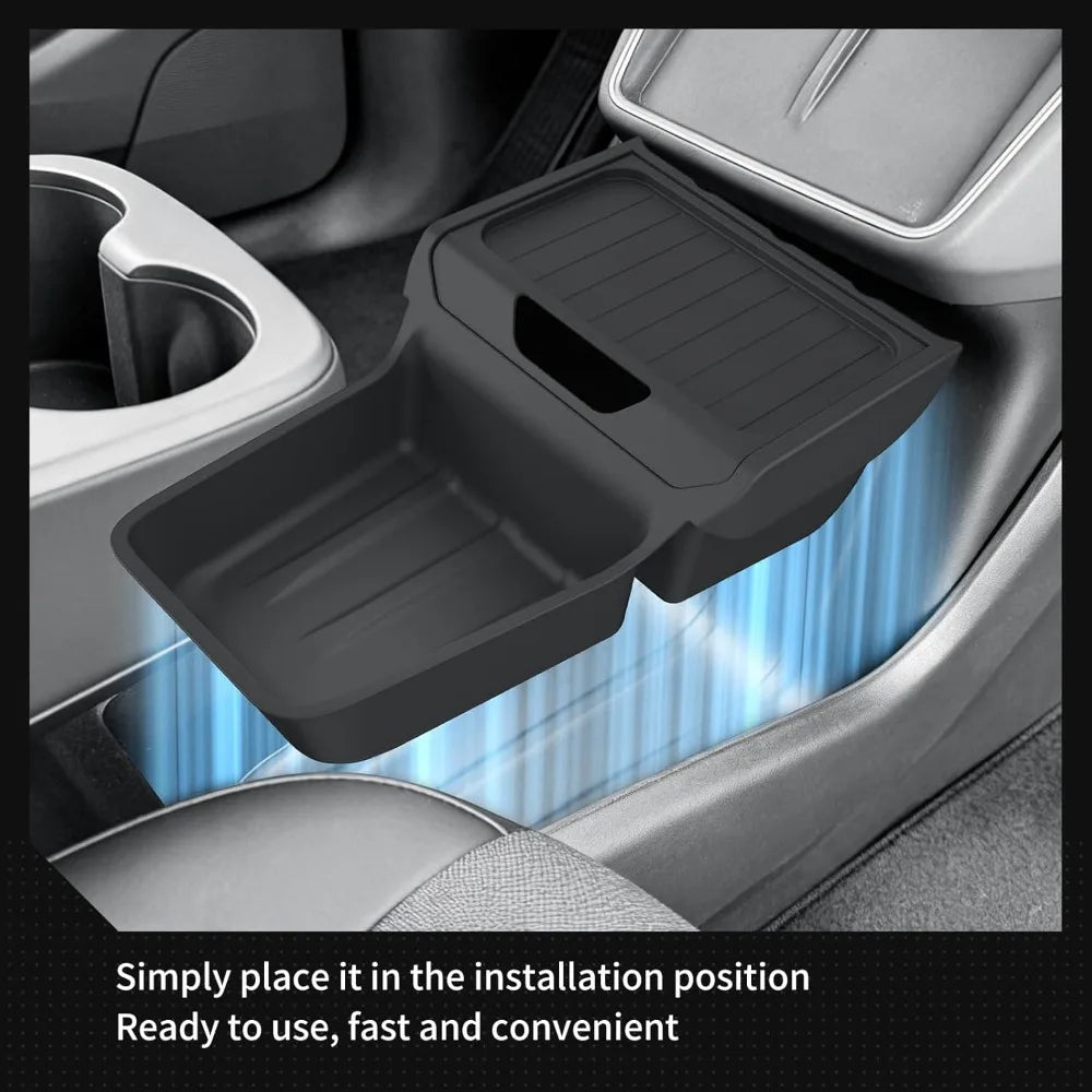 Tesla Model Y 2025–2026 TPE Console Organizer Insert Tray