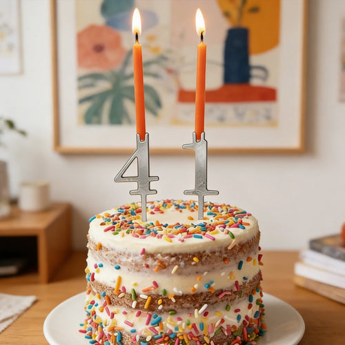 0-9 Reusable Number Birthday Candle Holder Cake Topper Decorations Zpaxo