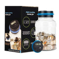 1PC Electronic Piggy Bank Counter Coin - Digital LCD Counting Coin, Money Saving Box Jar, Coins Storage Box For USD EURO Zpaxo US Dollar G2058B