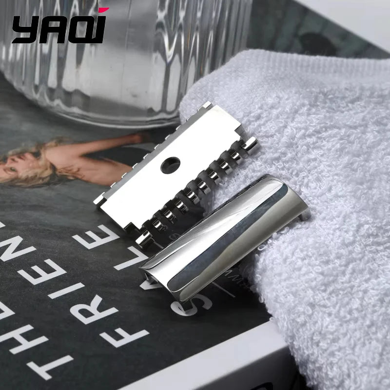 2026 Flash Sale! YAQI 1.50 OC Sentinel ssp ( 316 Stainless Steel ）Polished Safety Razor Head for Men With 1.5mm Blade Gap Zpaxo