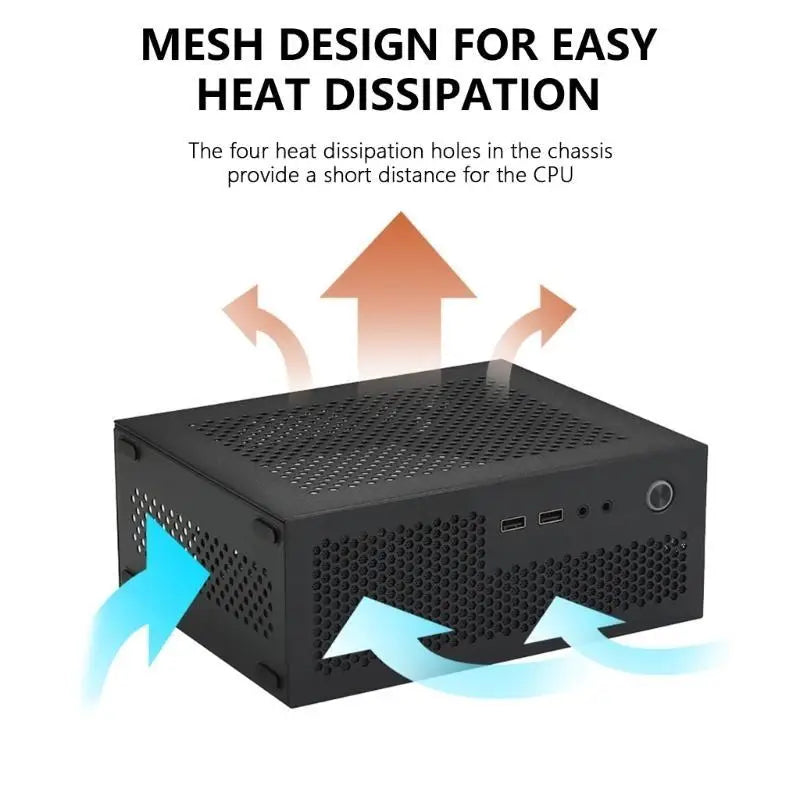 Y1UB A09 Mini-ITX HTPC Computer Case Mini Desktop USB3 0 2 Port