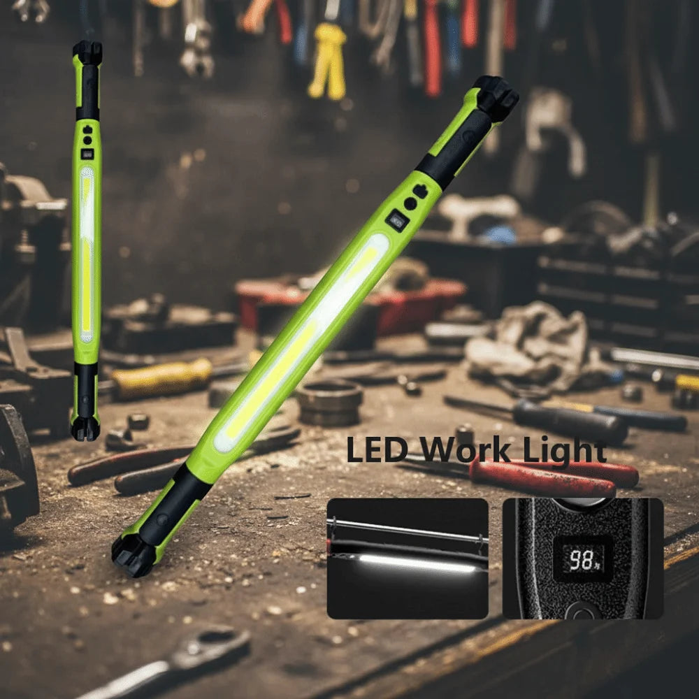 Magnetic LED Work Light Rechargeable Cordless Design Emergency Repair Zpaxo