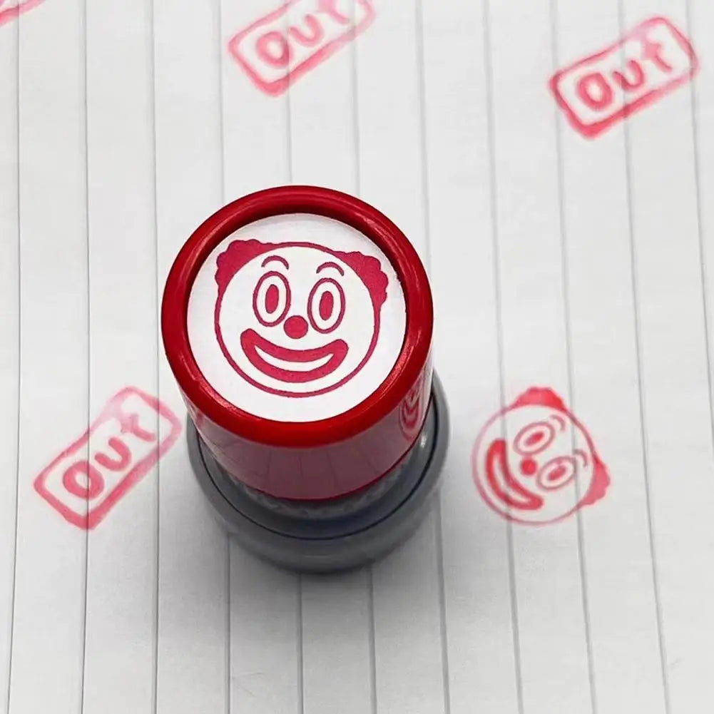 Faucet Inkable Fun Emotion Seal Toy Anime Characters Pressable Novelty Gag Face Seal for Creative Fun Kid's Toy Quick-drying Zpaxo