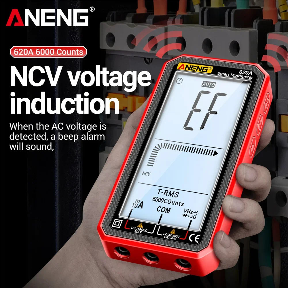 AC DC Voltage Current Full Screen Multimeter ANENG 620A Professional