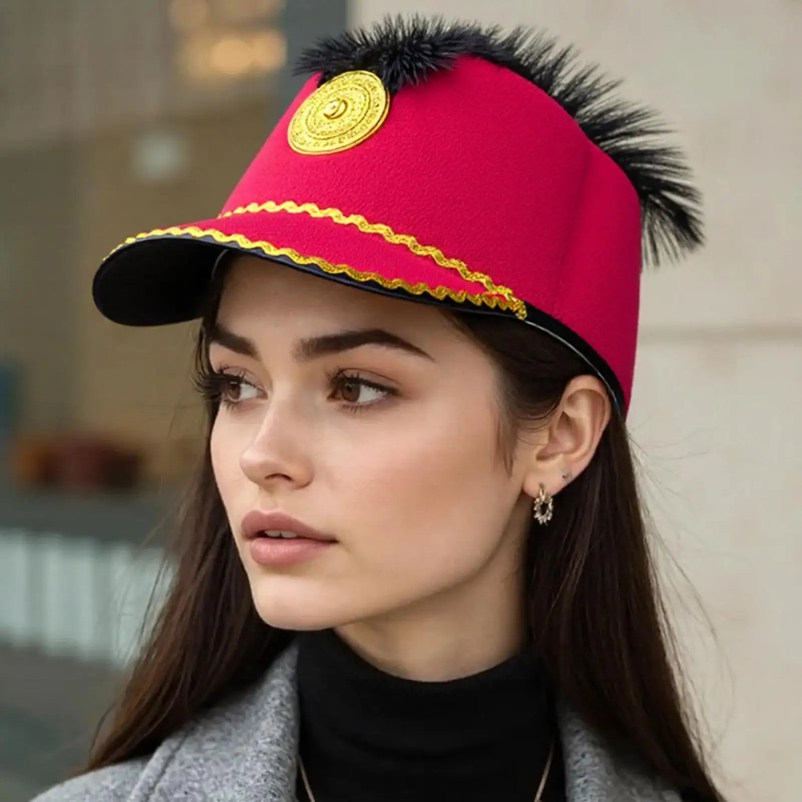 Marching Band Hat Role Play Costume Toy Soldier Caps Festival Party