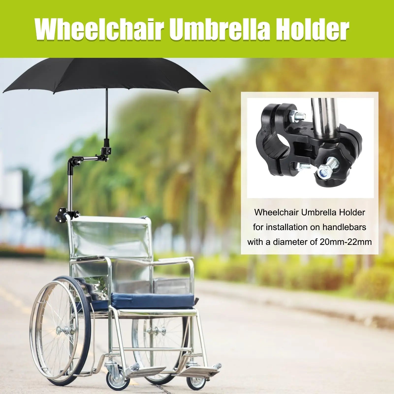 Adjustable Stainless Steel Umbrella Bracket Waterproof Multi-purpose