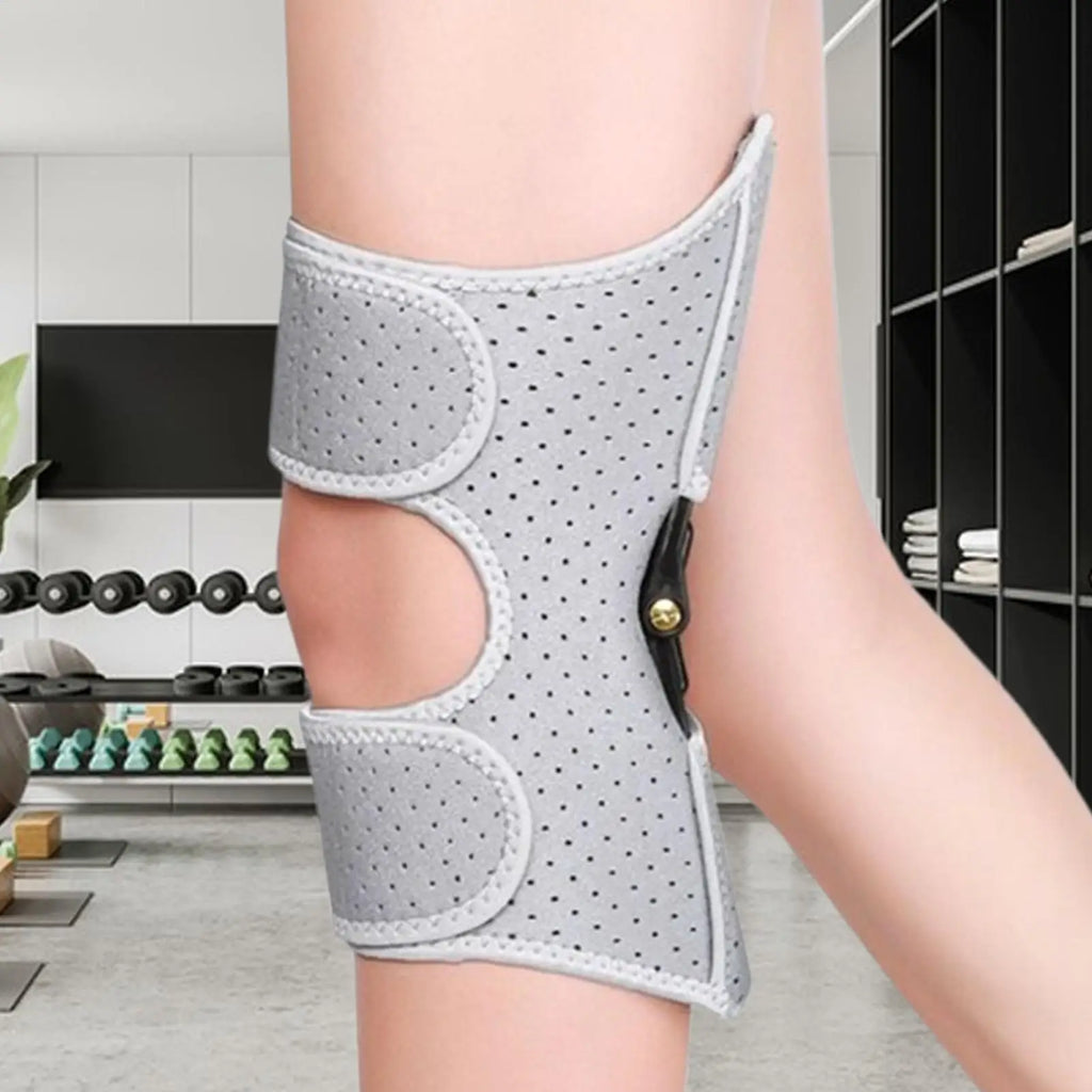 Knee Brace Breathable Adjustable Sleeve Wrap Spring-Powered Joint Support for Climbing Stairs Elderly Men Women Legs Squatting Zpaxo