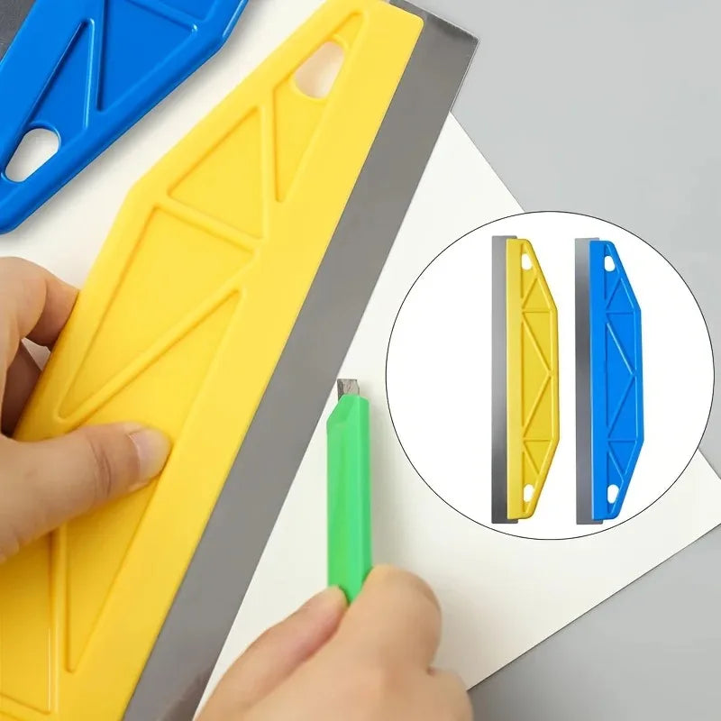 Professional 12-Inch Yellow Paint Shield Ergonomic Handle Precision