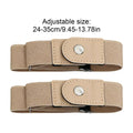 1 Pair No Buckle Elastic Belt Stretchable Adjustable Waistband Women