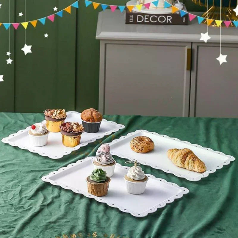 Christmas Tray Elegant Plastic Cake St Display Holder Wedding Birthday Party Supplies Christening Bridal Shower Zpaxo