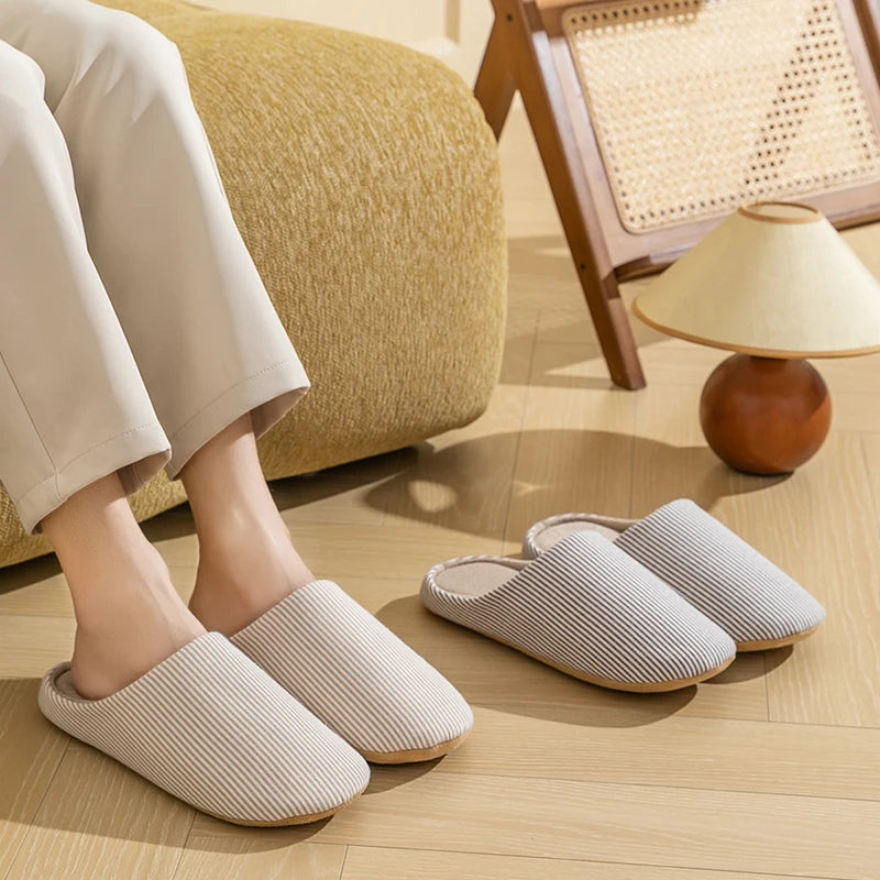 Minimalist Solid Women's Slippers Home Lightweight Soft Sole Indoor Zpaxo