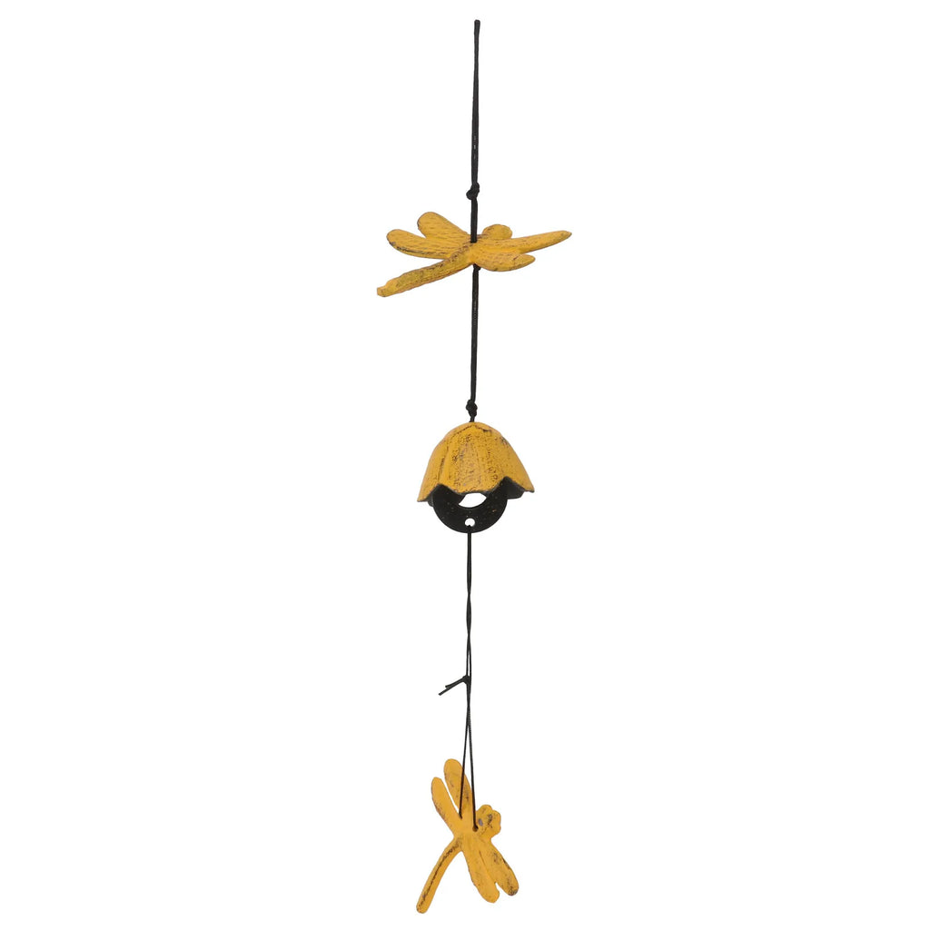 Dragonfly Wind Chime Iron Bell Pendant Rust Resistant Fade